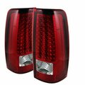 Whole-In-One LED Tail Lights - Red & Clear - Compatible with 1999-2002 Xtune Chevy Silverado 1500-2500-3500 WH3845485